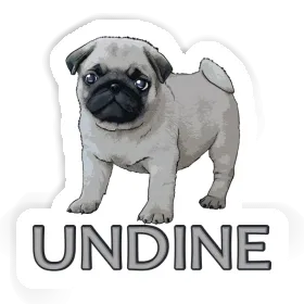 Aufkleber Undine Mops Image