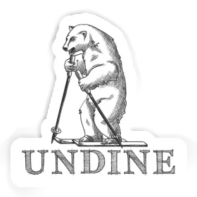 Skier Sticker Undine Image