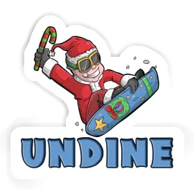 Aufkleber Snowboarder Undine Image