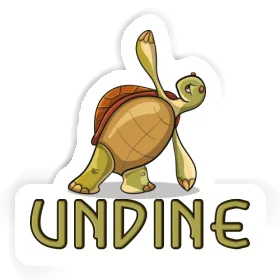Sticker Yoga-Schildkröte Undine Image
