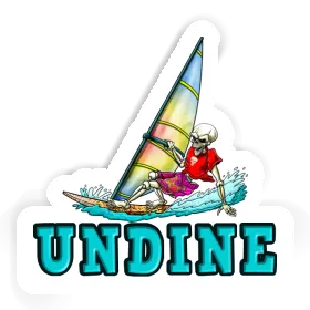 Aufkleber Surfer Undine Image