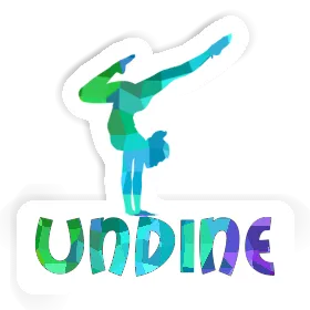 Autocollant Undine Femme de yoga Image