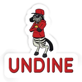 Zebra Aufkleber Undine Image
