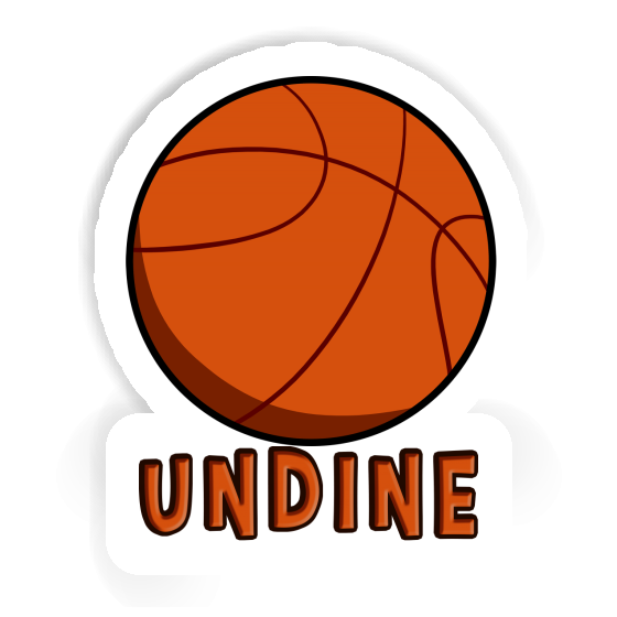 Basketball Ball Sticker Undine Laptop Image
