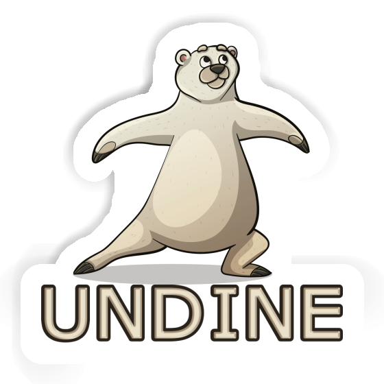 Sticker Undine Yoga Bear Notebook Sticker Undine Yoga Bear Gift package Image