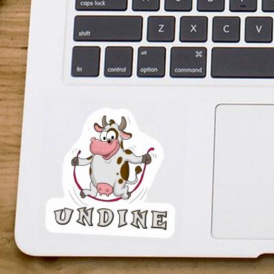 Sticker Skipping Ropes Cow Undine Notebook Sticker Skipping Ropes Cow Undine Gift package Image