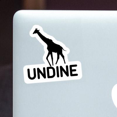 Giraffe Sticker Undine Notebook Giraffe Sticker Undine Notebook Image