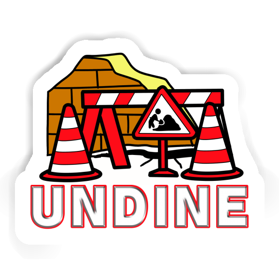 Aufkleber Straßenbaustelle Undine Notebook Aufkleber Straßenbaustelle Undine Gift package Image