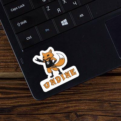 Autocollant Renard Undine Laptop Image