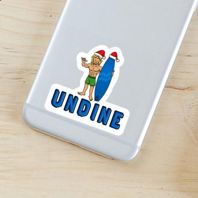 Undine Sticker Christmas Surfer Undine Sticker Christmas Surfer Image