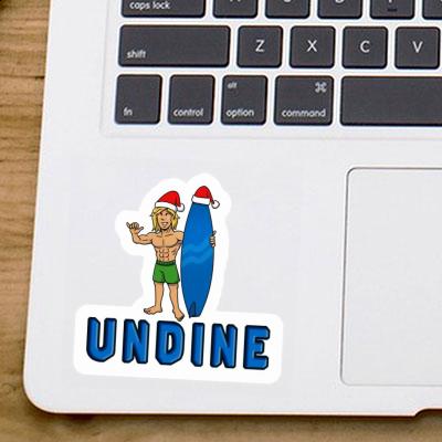 Undine Sticker Christmas Surfer Notebook Undine Sticker Christmas Surfer Gift package Image