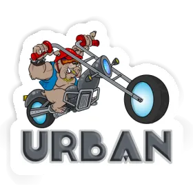 Urban Autocollant Biker Image