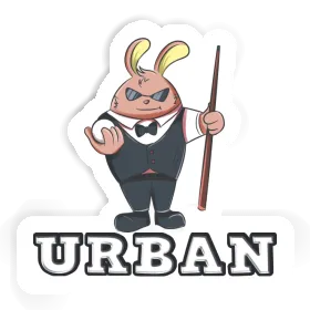 Autocollant Urban Joueur de billard Image