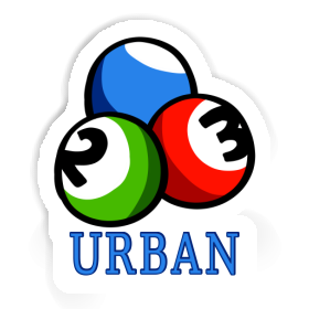 Autocollant Urban Boule de billard Image
