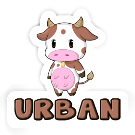 Vache Autocollant Urban Image