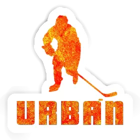 Autocollant Urban Joueur de hockey Image