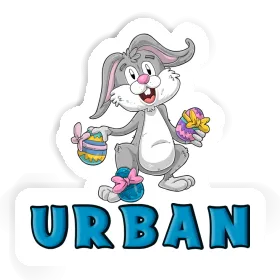 Autocollant Lapin de Pâques Urban Image