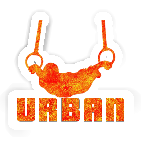 Urban Autocollant Gymnaste aux anneaux Image
