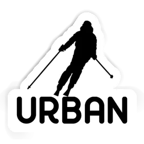 Urban Autocollant Skieuse Image