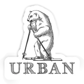 Autocollant Urban Skieur Image