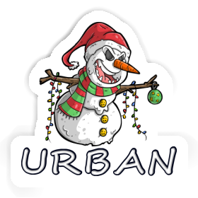 Autocollant Urban Bonhomme de neige Image