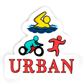 Autocollant Urban Triathlète Image