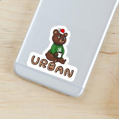 Sticker Christmas Bear Urban Image