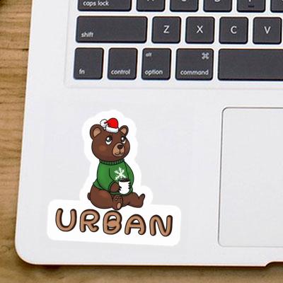 Sticker Christmas Bear Urban Notebook Sticker Christmas Bear Urban Gift package Image
