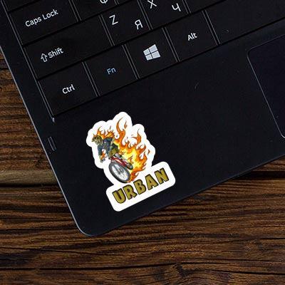 Mountainbiker Sticker Urban Laptop Mountainbiker Sticker Urban Laptop Image