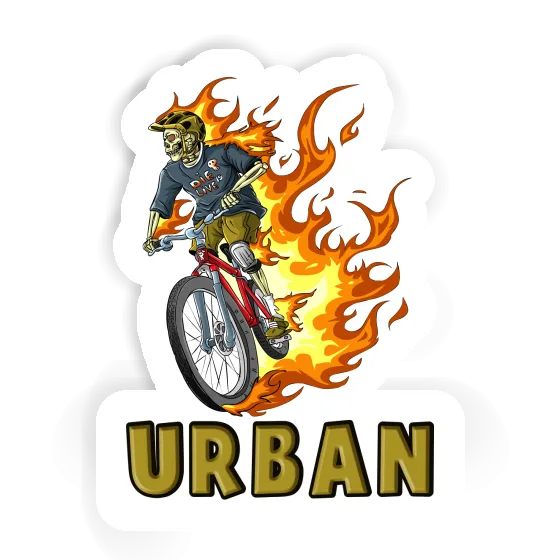 Mountainbiker Sticker Urban Notebook Mountainbiker Sticker Urban Notebook Image