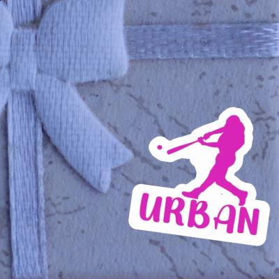 Baseball Player Sticker Urban Notebook Baseball Player Sticker Urban Gift package Image