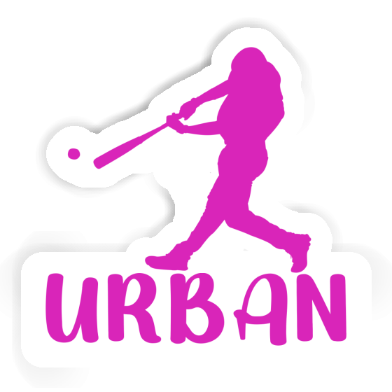 Autocollant Urban Joueur de baseball Notebook Autocollant Urban Joueur de baseball Gift package Image