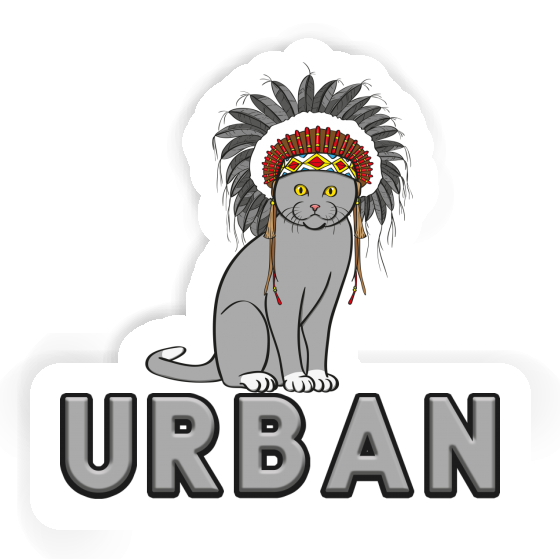 Urban Autocollant Chat Urban Autocollant Chat Image
