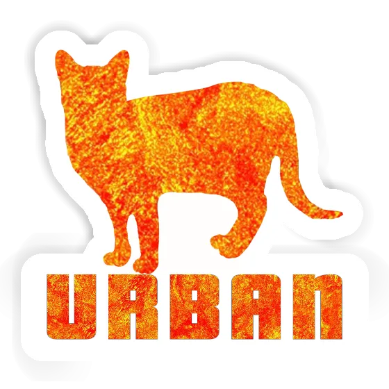 Autocollant Chat Urban Laptop Image