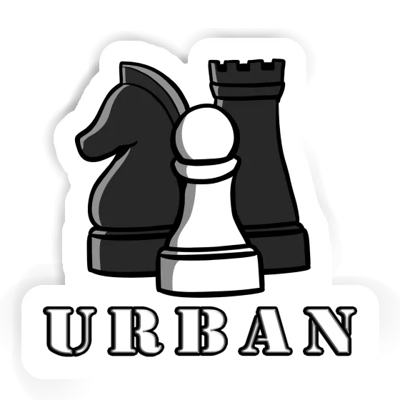Urban Aufkleber Schachfigur Urban Aufkleber Schachfigur Image