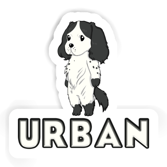 English Cocker Spaniel Sticker Urban English Cocker Spaniel Sticker Urban Image