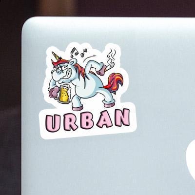Sticker Urban Party Unicorn Image