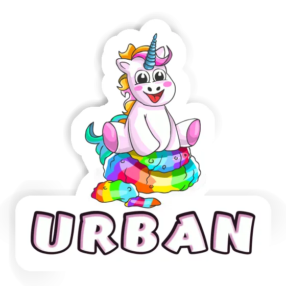 Bébé licorne Autocollant Urban Laptop Image