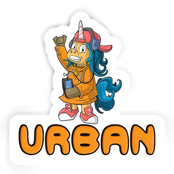 Aufkleber Hip-Hop Einhorn Urban Gift package Image