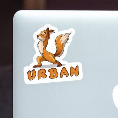 Sticker Yoga Squirrel Urban Laptop Sticker Yoga Squirrel Urban Laptop Image