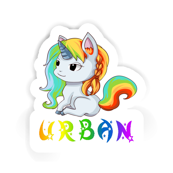 Autocollant Licorne Urban Notebook Autocollant Licorne Urban Notebook Image