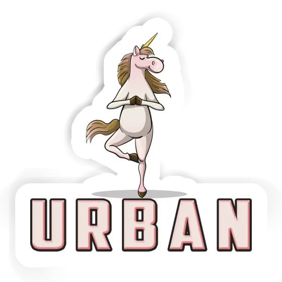 Aufkleber Yoga-Einhorn Urban Notebook Aufkleber Yoga-Einhorn Urban Gift package Image