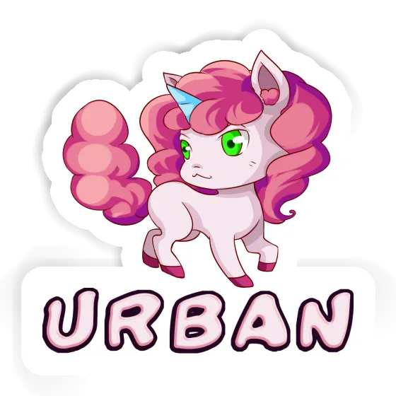 Autocollant Licorne Urban Notebook Autocollant Licorne Urban Notebook Image