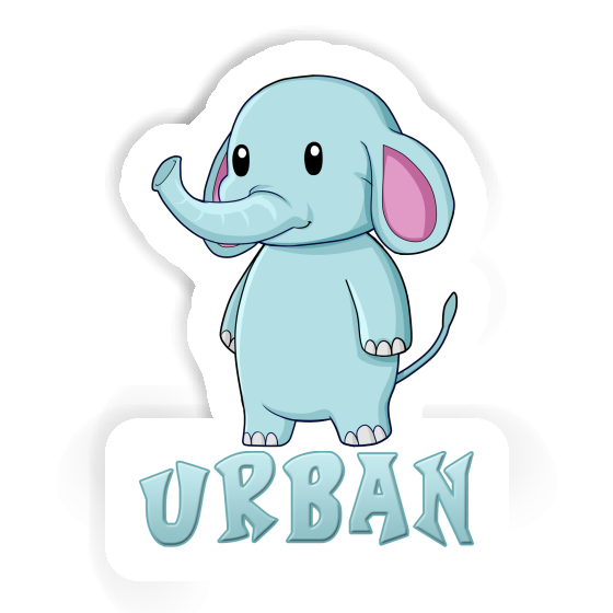 Aufkleber Elefant Urban Laptop Image