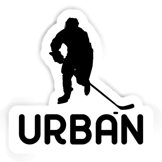 Autocollant Joueur de hockey Urban Notebook Autocollant Joueur de hockey Urban Gift package Image