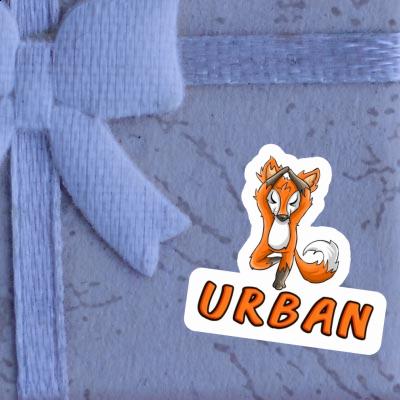 Sticker Urban Yoga Fox Sticker Urban Yoga Fox Image