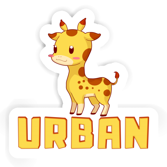 Autocollant Girafe Urban Notebook Autocollant Girafe Urban Notebook Image