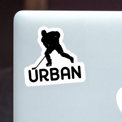 Urban Autocollant Joueur de hockey Image
