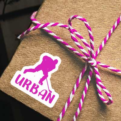 Urban Autocollant Joueuse de hockey Notebook Urban Autocollant Joueuse de hockey Gift package Image