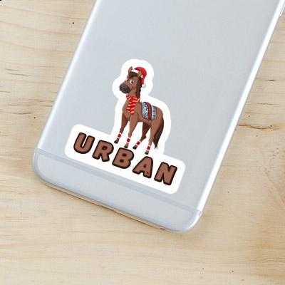 Urban Sticker Christmas Horse Image